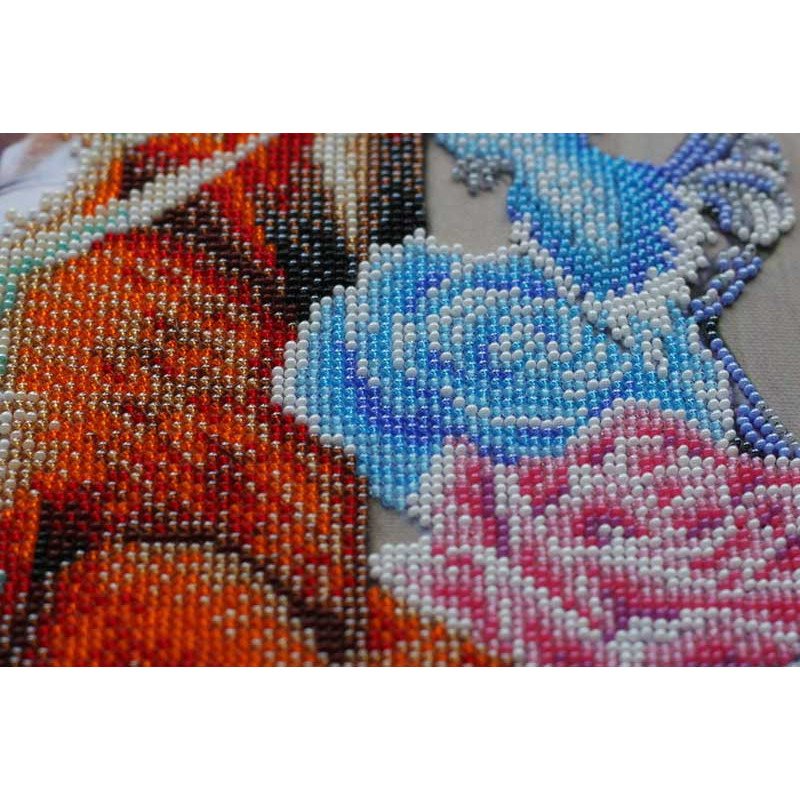 Main Bead Embroidery Kit on Canvas  Abris Art AB-553 Foxy holiday