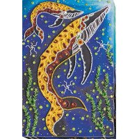 Main Bead Embroidery Kit on Canvas  Abris Art AB-562 Children of the ocean