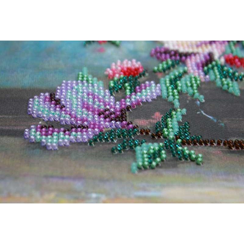 Main Bead Embroidery Kit on Canvas  Abris Art AB-563 Pearl luster