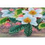Main Bead Embroidery Kit on Canvas  Abris Art AB-565 Christmas bouquet
