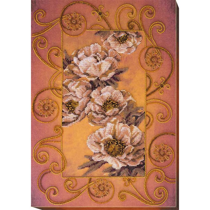 Main Bead Embroidery Kit on Canvas  Abris Art AB-567 Grisaille