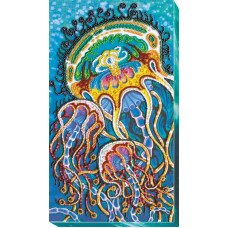 Main Bead Embroidery Kit on Canvas  Abris Art AB-568 Underwater Dance