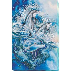 Main Bead Embroidery Kit on Canvas  Abris Art AB-578 Dissecting the waves