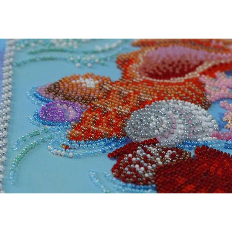 Main Bead Embroidery Kit on Canvas  Abris Art AB-594 Cote d'Azur