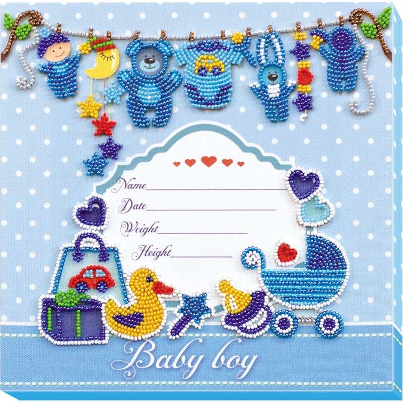 Main Bead Embroidery Kit on Canvas  Abris Art AB-604 Metric for a boy
