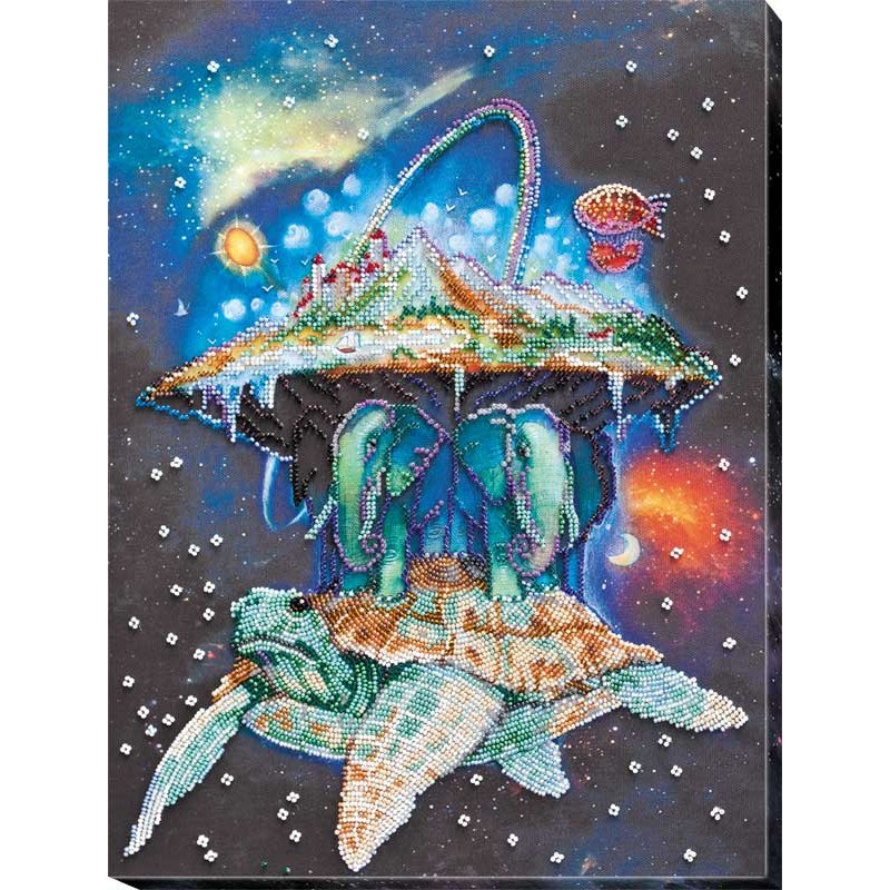 Main Bead Embroidery Kit on Canvas  Abris Art AB-633 Universe