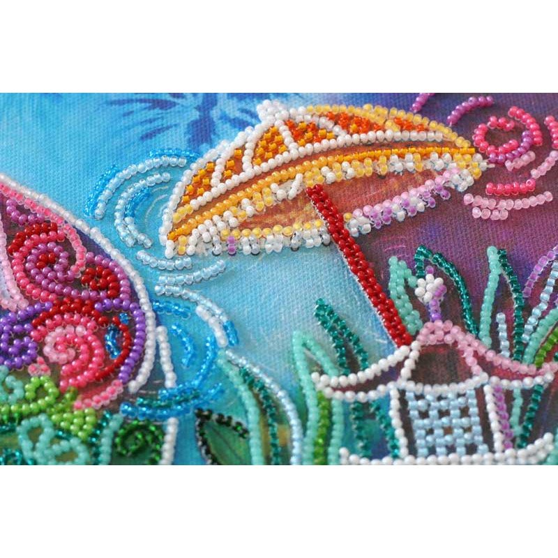 Main Bead Embroidery Kit on Canvas  Abris Art AB-640 Next to mom