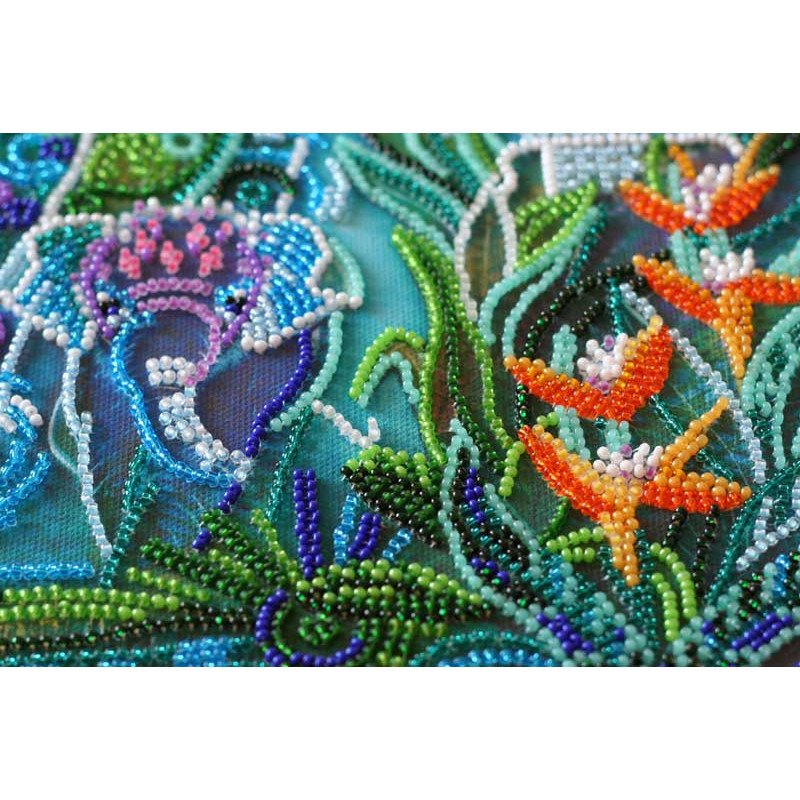 Main Bead Embroidery Kit on Canvas  Abris Art AB-640 Next to mom