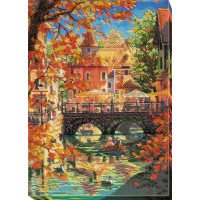 Main Bead Embroidery Kit on Canvas  Abris Art AB-666 The beauty of autumn
