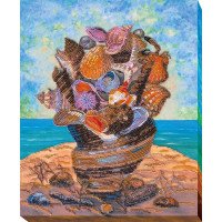 Main Bead Embroidery Kit on Canvas  Abris Art AB-671 The sea with you