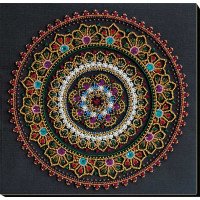Main Bead Embroidery Kit on Canvas  Abris Art AB-691 Mandala