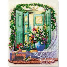 Main Bead Embroidery Kit on Canvas  Abris Art AB-748 Summer sketch