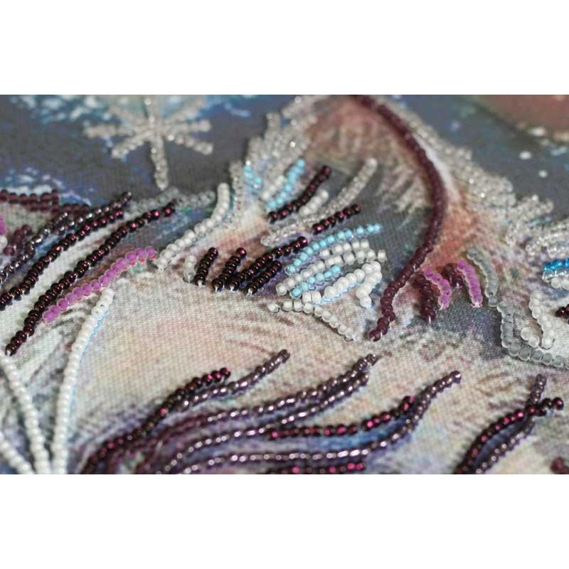Main Bead Embroidery Kit on Canvas  Abris Art AB-751 Purring