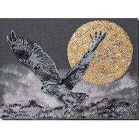 Main Bead Embroidery Kit on Canvas  Abris Art AB-759 Night flight