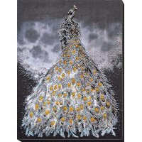 Main Bead Embroidery Kit on Canvas  Abris Art AB-760 Gold in silver