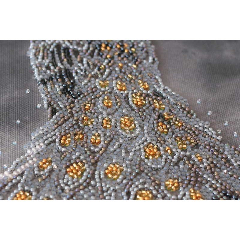 Main Bead Embroidery Kit on Canvas  Abris Art AB-760 Gold in silver