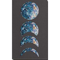 Main Bead Embroidery Kit on Canvas  Abris Art AB-772 Phases of the Moon