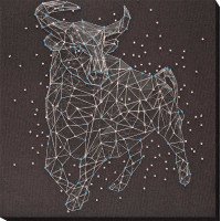 Main Bead Embroidery Kit on Canvas  Abris Art AB-781 Constellation Taurus