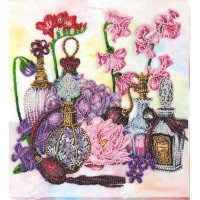 Main Bead Embroidery Kit on Canvas  Abris Art AB-800 Flower train
