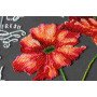 Main Bead Embroidery Kit on Canvas  Abris Art AB-804 Velvet poppies