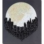 Main Bead Embroidery Kit on Canvas  Abris Art AB-812 The city does not sleep