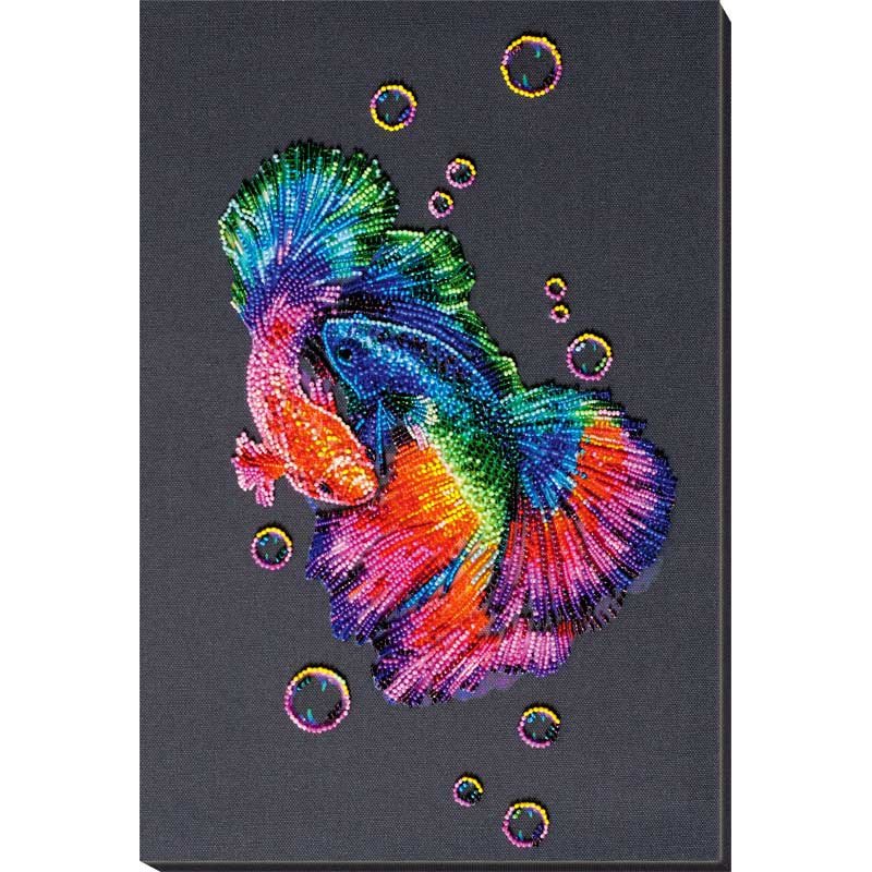 Main Bead Embroidery Kit on Canvas  Abris Art AB-822 Rainbow dance