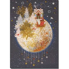 Main Bead Embroidery Kit on Canvas  Abris Art AB-829 Christmas fairy tale