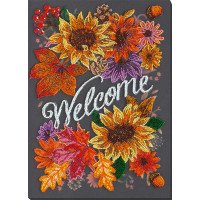 Main Bead Embroidery Kit on Canvas  Abris Art AB-836 Welcoming autumn