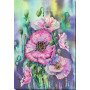 Main Bead Embroidery Kit on Canvas  Abris Art AB-841 Delicate poppies