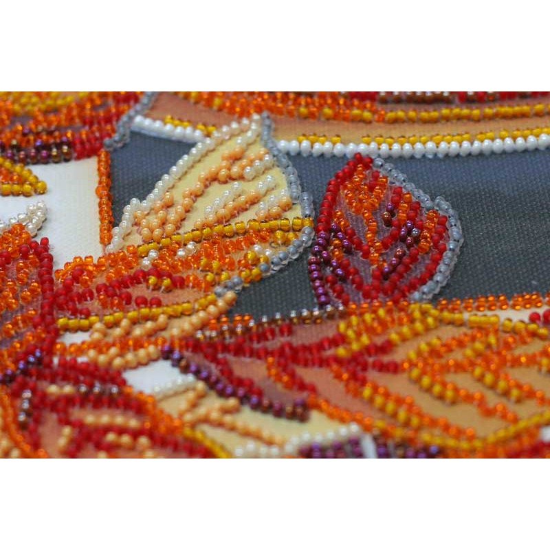 Набор для вышивки бисером на холсте Абрис Арт АВ-843 Осенний латте