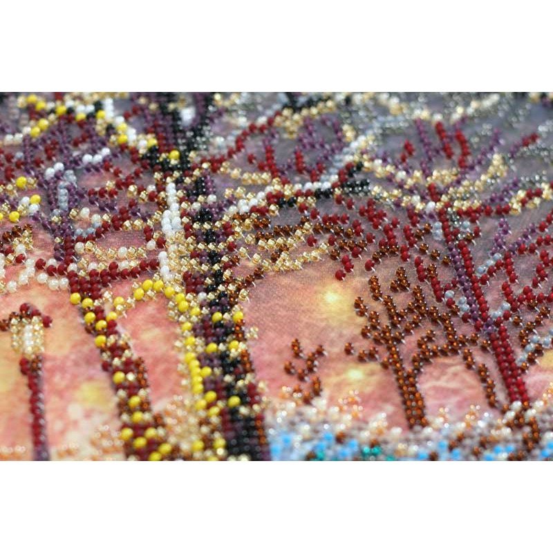 Набор для вышивки бисером на холсте Абрис Арт АВ-846 Зимнее свидание