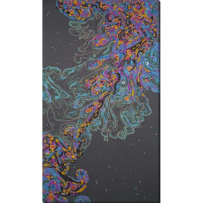 Main Bead Embroidery Kit on Canvas  Abris Art AB-860 Cosmic dream
