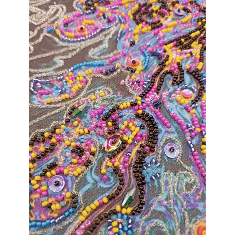 Main Bead Embroidery Kit on Canvas  Abris Art AB-860 Cosmic dream