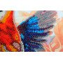 Main Bead Embroidery Kit on Canvas  Abris Art AB-901 A colorful flap of a wing