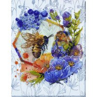 Набір для вишивання бісером на полотні Абріс Арт АВ-906 Квітковий мед