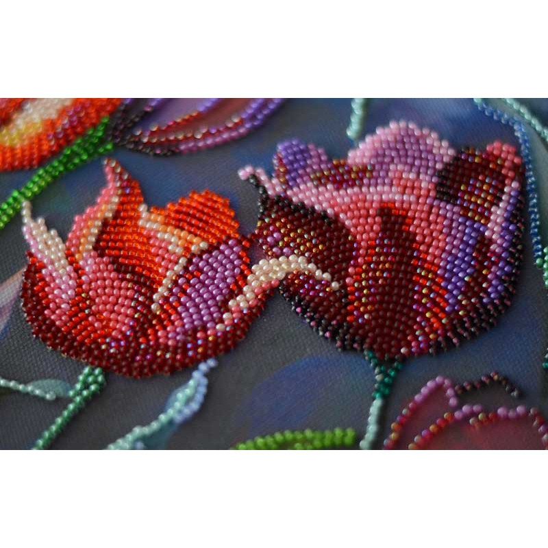 Main Bead Embroidery Kit on Canvas  Abris Art AB-920 Favorite palette