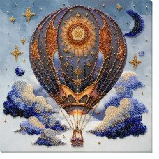 Main Bead Embroidery Kit on Canvas  Abris Art AB-923 Air adventures