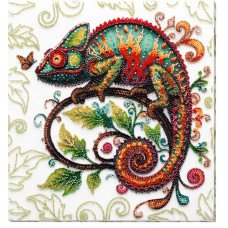 Main Bead Embroidery Kit on Canvas  Abris Art AB-936 Master of Reincarnation