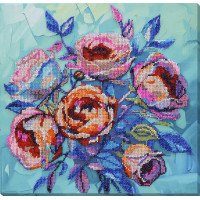 Main Bead Embroidery Kit on Canvas  Abris Art AB-945 Roses for the Soul