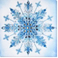 Набір для вишивання бісером на полотні Абріс Арт АВ-963 Зимні візерyнки