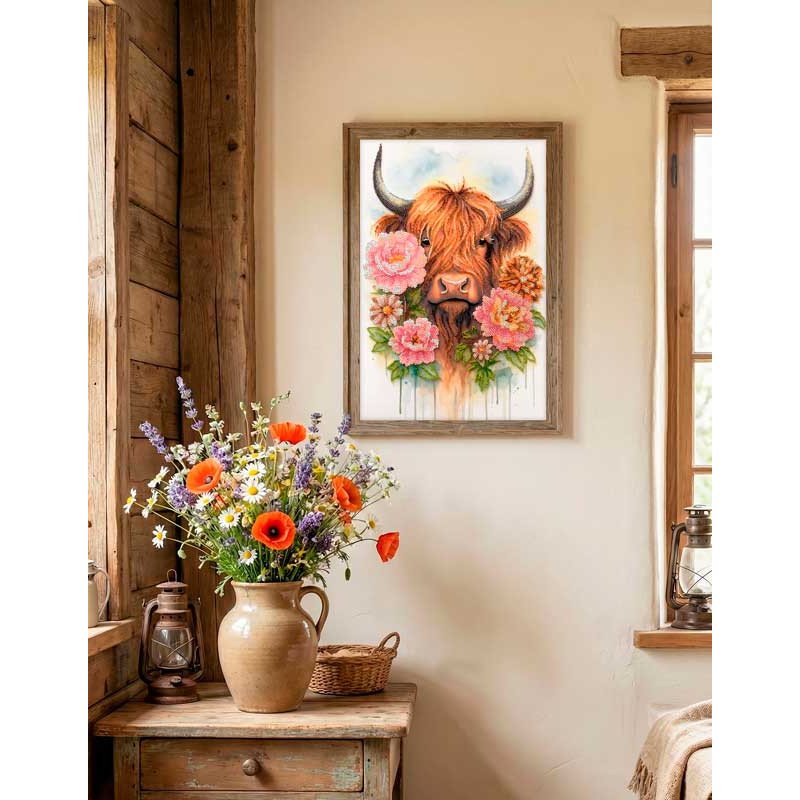 Набір для вишивання бісером на полотні Абріс Арт АВ-965 Гірська красуня