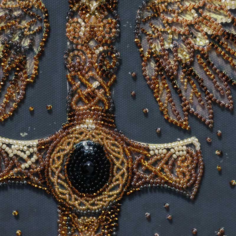 Main Bead Embroidery Kit on Canvas  Abris Art AB-973 Talisman of Power