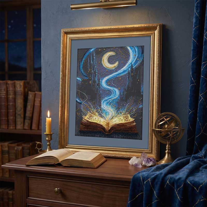 Набор для вышивки бисером на холсте Абрис Арт АВ-977 Книга грез