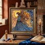 Main Bead Embroidery Kit on Canvas  Abris Art AB-986 Guardian of Destiny