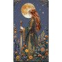 Main Bead Embroidery Kit on Canvas  Abris Art AB-990 Moon Maiden