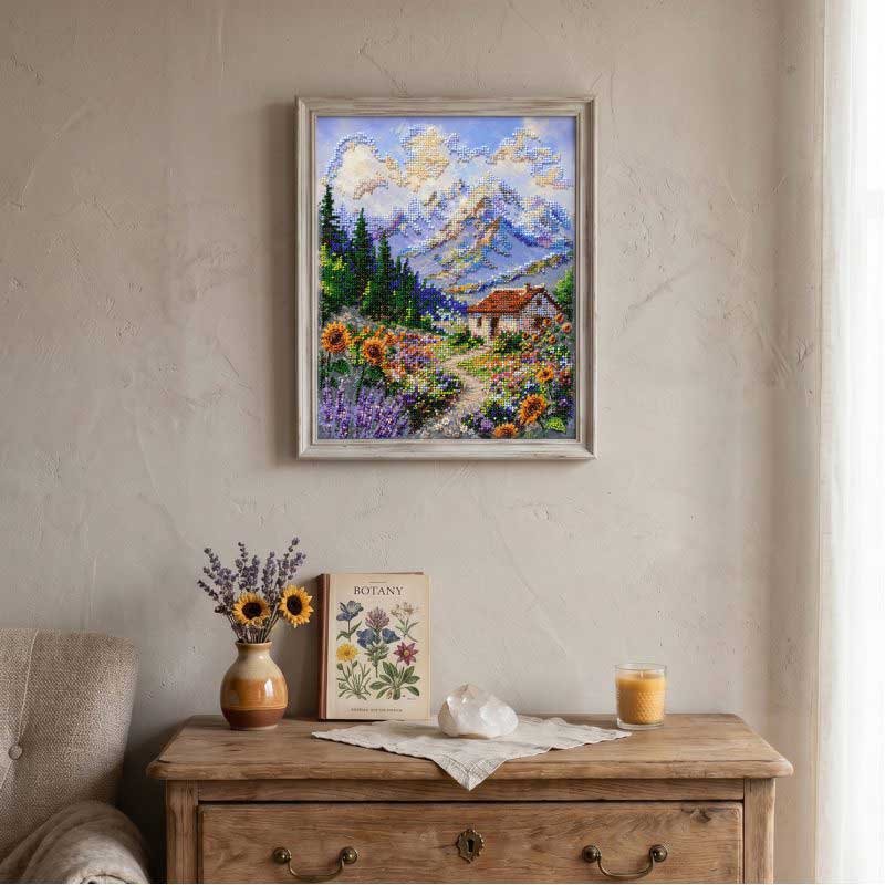 Main Bead Embroidery Kit on Canvas  Abris Art AB-995 Path to a Dream