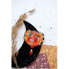 Набор для вышивки бисером украшения на натуральном художественном холсте Абрис Арт AD-005 Дракон