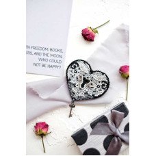 Набор для вышивки бисером украшения на натуральном художественном холсте Абрис Арт AD-009 Ключ к сердцу-2