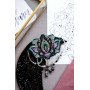 Набір для вишивання бісером прикраси на натуральному художньому холсті Абріс Арт AD-010 Лотос