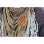 Набор для вышивки бисером украшения на натуральном художественном холсте Абрис Арт AD-017 Дубовый листочек